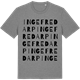 Mid Heather Gray t-shirt med Ingefredarp ordlek t-shirt