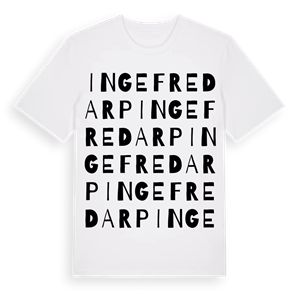 Ingefredarp ordlek t-shirt – ekologisk bomull t-shirt från Pinshirt