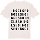 Vintage White t-shirt med Ingelsbo ordlek t-shirt