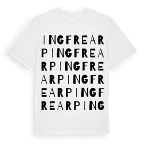 Ingfrearp ordlek t-shirt – ekologisk bomull t-shirt från Pinshirt