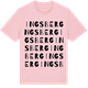 Pink Cotton t-shirt med Ingsberg ordlek t-shirt