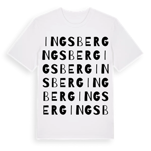 Ingsberg ordlek t-shirt – ekologisk bomull t-shirt från Pinshirt