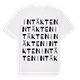 White t-shirt med Intäkten ordlek t-shirt