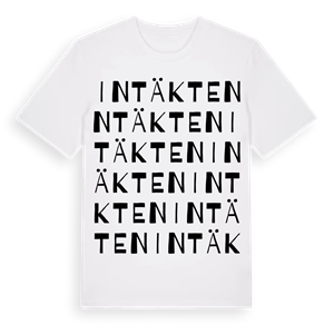 Intäkten ordlek t-shirt – ekologisk bomull t-shirt från Pinshirt