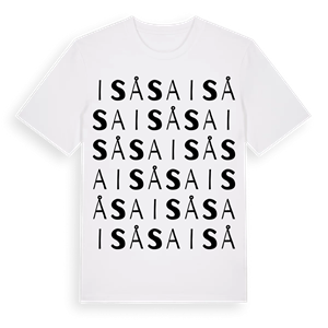 Isåsa ordlek t-shirt – ekologisk bomull t-shirt från Pinshirt