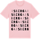 Pink Cotton t-shirt med Isberga ordlek t-shirt
