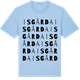 Blue Soul t-shirt med Isgårda ordlek t-shirt