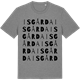 Mid Heather Gray t-shirt med Isgårda ordlek t-shirt