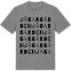Mid Heather Gray t-shirt med Jägargården ordlek t-shirt