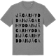 Mid Heather Gray t-shirt med Jägarhyddan ordlek t-shirt