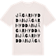 Vintage White t-shirt med Jägarhyddan ordlek t-shirt