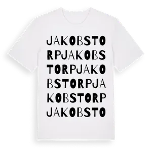 Jakobstorp ordlek t-shirt – ekologisk bomull t-shirt från Pinshirt