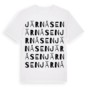 Järnåsen ordlek t-shirt – ekologisk bomull t-shirt från Pinshirt