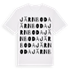 White t-shirt med Järnboda ordlek t-shirt