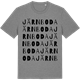 Mid Heather Gray t-shirt med Järnboda ordlek t-shirt