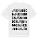White t-shirt med Järnudden ordlek t-shirt