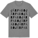 Mid Heather Gray t-shirt med Järpabo ordlek t-shirt