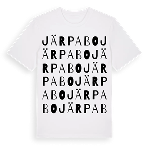 Järpabo ordlek t-shirt – ekologisk bomull t-shirt från Pinshirt