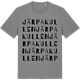Mid Heather Gray t-shirt med Järpakullen ordlek t-shirt
