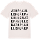 Vintage White t-shirt med Järpakullen ordlek t-shirt