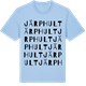 Blue Soul t-shirt med Järphult ordlek t-shirt