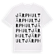 White t-shirt med Järphult ordlek t-shirt