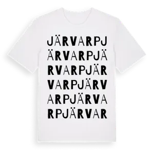 Järvarp ordlek t-shirt – ekologisk bomull t-shirt från Pinshirt
