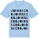 Blue Soul t-shirt med Johnsberg ordlek t-shirt