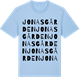 Blue Soul t-shirt med Jonasgården ordlek t-shirt