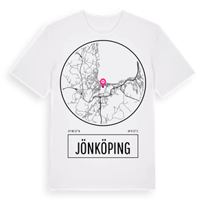 Jönköping t-shirt – ekologisk bomull t-shirt från Pinshirt
