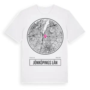 Jönköpings Län t-shirt – ekologisk bomull t-shirt från Pinshirt