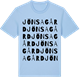 Blue Soul t-shirt med Jönsagård ordlek t-shirt