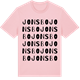 Pink Cotton t-shirt med Jonsbo ordlek t-shirt