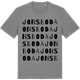 Mid Heather Gray t-shirt med Jonsboda ordlek t-shirt