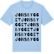Blue Soul t-shirt med Jonsbygget ordlek t-shirt