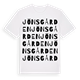 White t-shirt med Jönsgården ordlek t-shirt