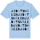 Blue Soul t-shirt med Juditsmålen ordlek t-shirt