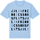 Blue Soul t-shirt med Julia Fredricssons plats ordlek t-shirt