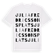 Julia Fredricssons plats ordlek t-shirt