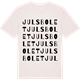 Vintage White t-shirt med Julsbolet ordlek t-shirt
