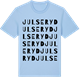 Blue Soul t-shirt med Julseryd ordlek t-shirt