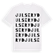 White t-shirt med Julseryd ordlek t-shirt