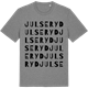 Mid Heather Gray t-shirt med Julseryd ordlek t-shirt