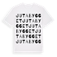 White t-shirt med Jutabygget ordlek t-shirt