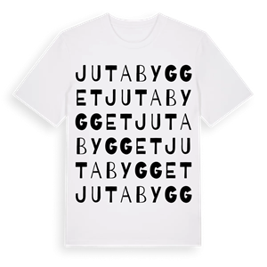 Jutabygget ordlek t-shirt – ekologisk bomull t-shirt från Pinshirt