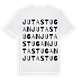 White t-shirt med Jutastugan ordlek t-shirt