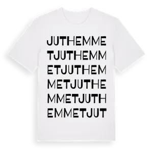 Juthemmet ordlek t-shirt – ekologisk bomull t-shirt från Pinshirt