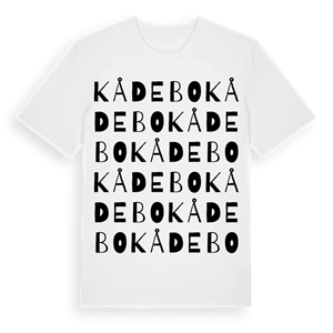 Kådebo ordlek t-shirt – ekologisk bomull t-shirt från Pinshirt
