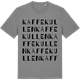 Mid Heather Gray t-shirt med Kaffekullen ordlek t-shirt