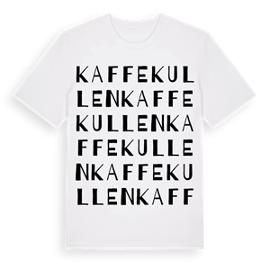 Kaffekullen ordlek t-shirt – ekologisk bomull t-shirt från Pinshirt